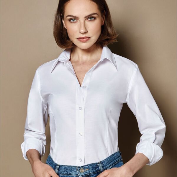 Tailored Fit Long Sleeve Workwear Oxford Shirt Thumbnail