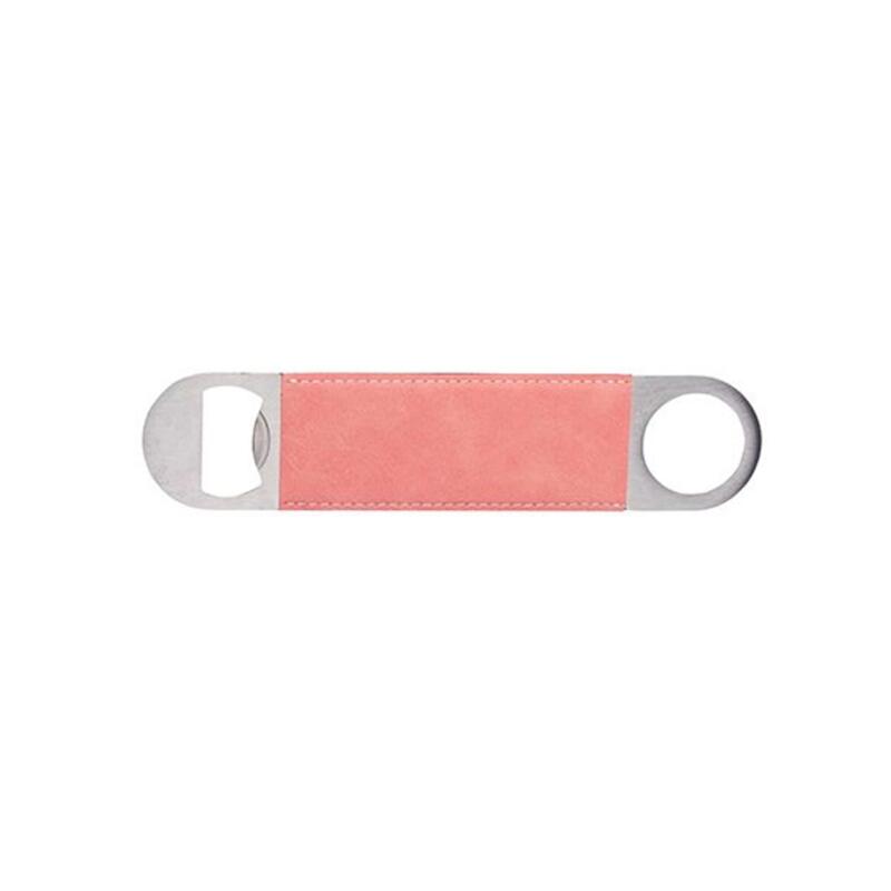 PU Leather Effect Stainless Steel Bar Blade Bottle Opener Thumbnail