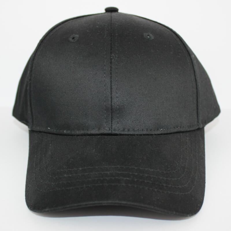 Black Baseball Cap Velcro Strap Thumbnail